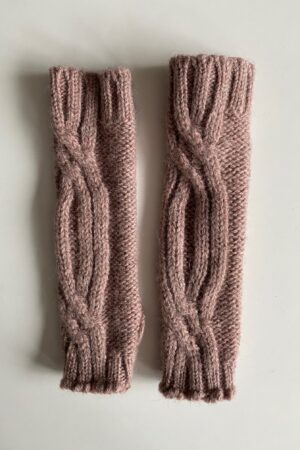 Knitted wrist warmers