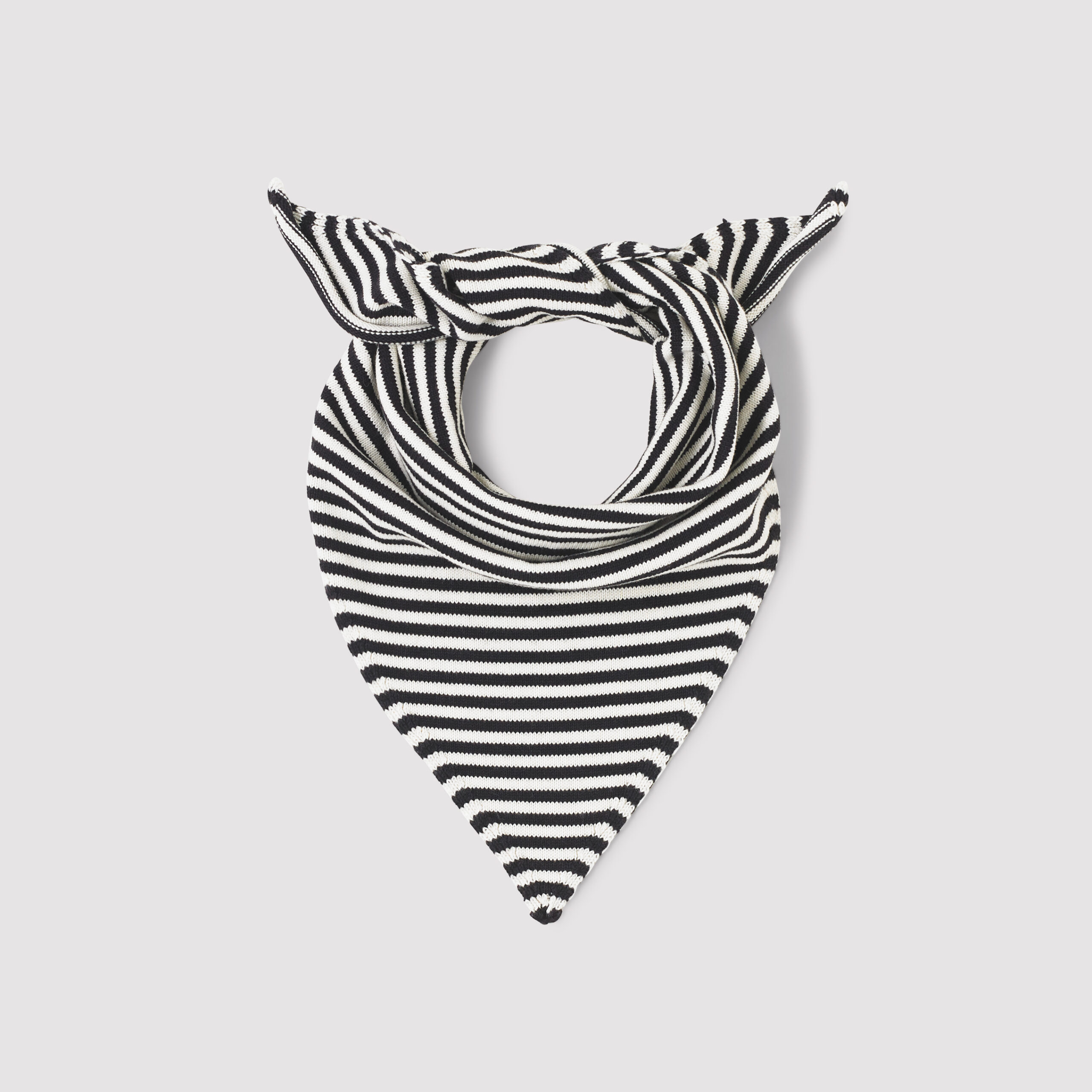 The Winterton Large Striped Triangle Scarf - Image 2
