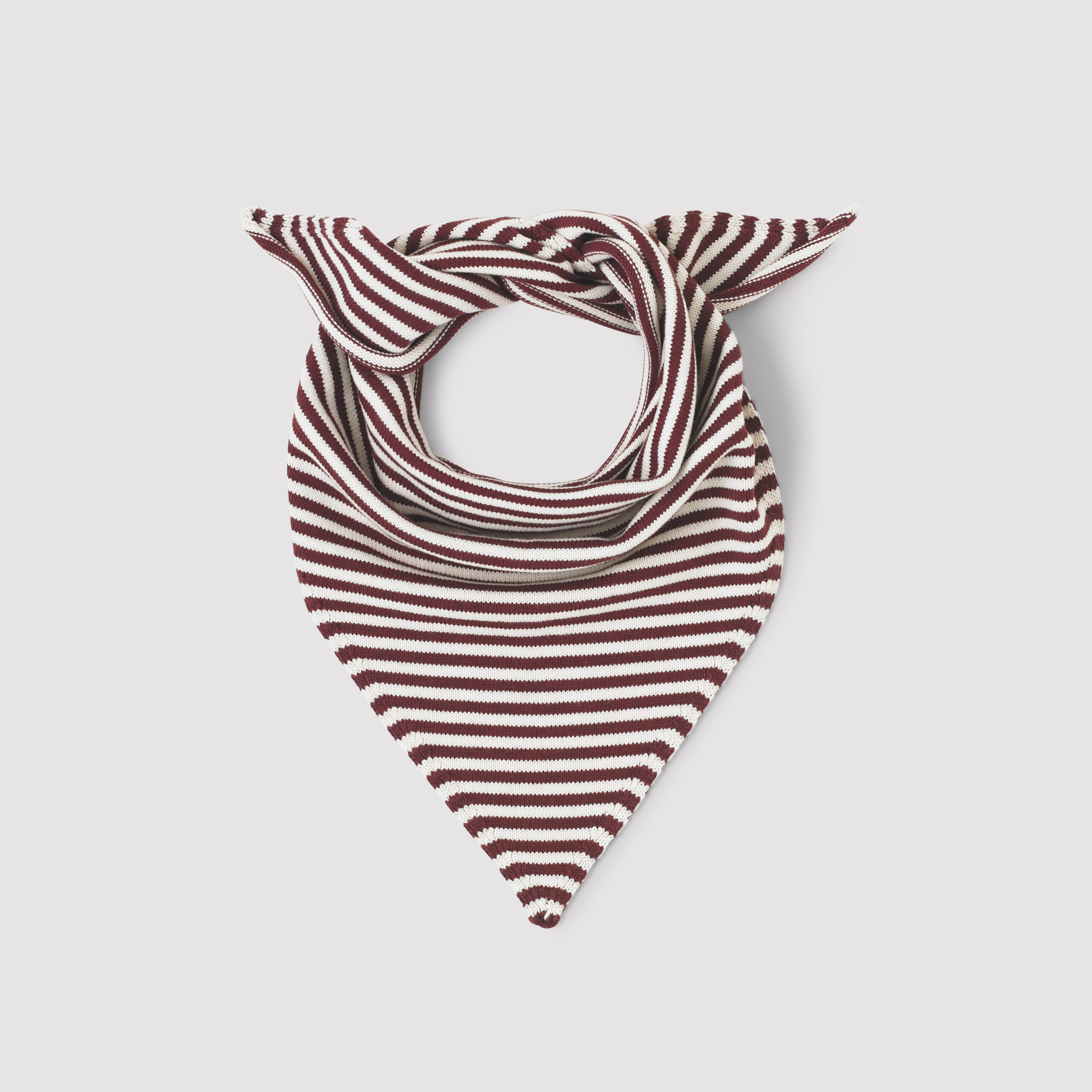 The Winterton Large Striped Triangle Scarf