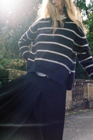 Middleton, Norfolk Striped Crew Neck British Wool Jumper