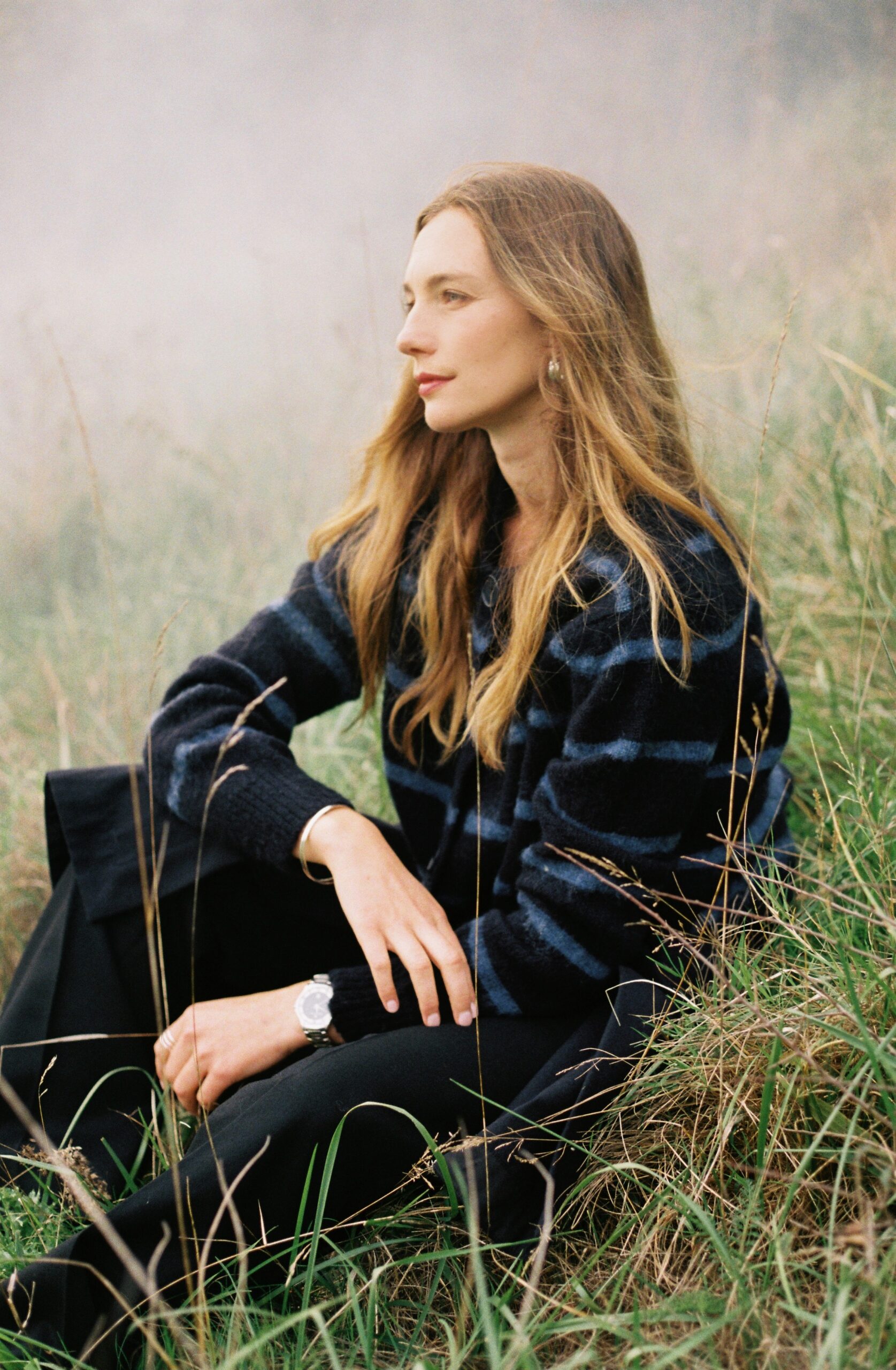 Eliza brushed stripe short cardigan - Image 6