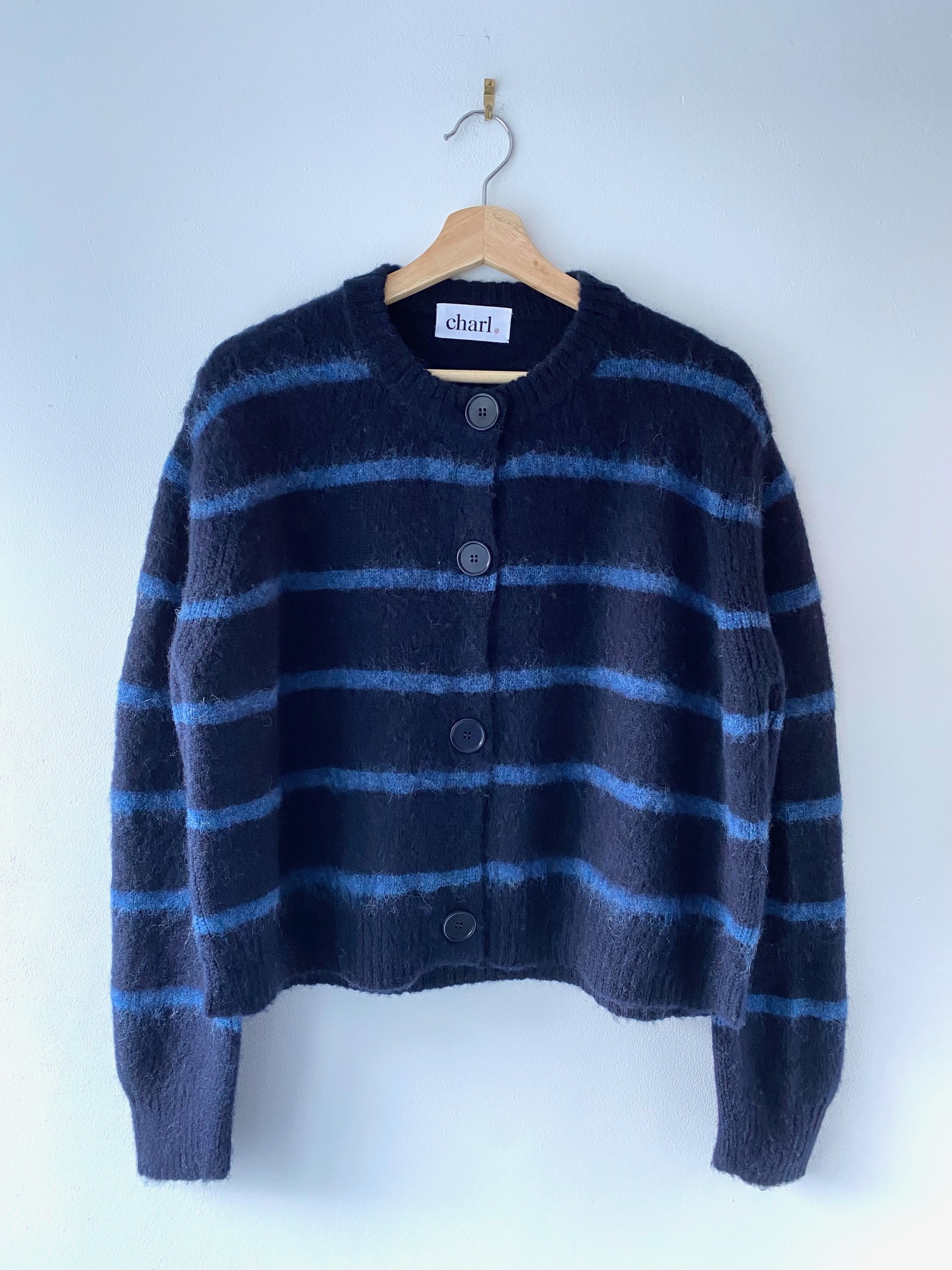 Eliza brushed stripe short cardigan - Image 14