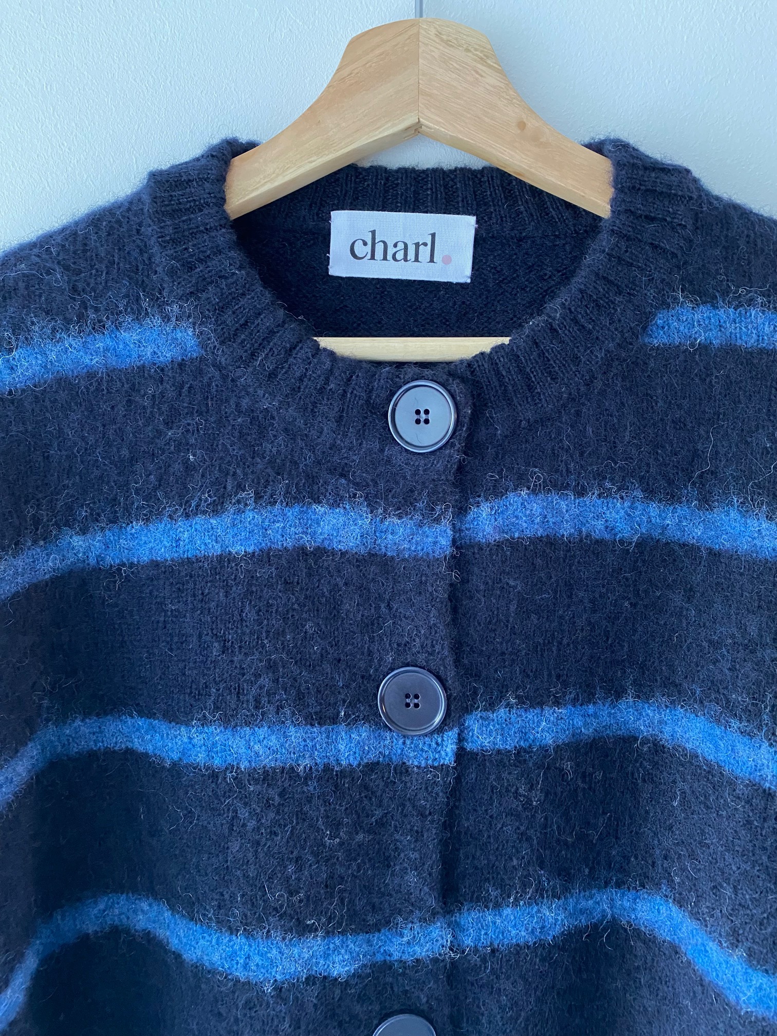 Eliza brushed stripe short cardigan - Image 16