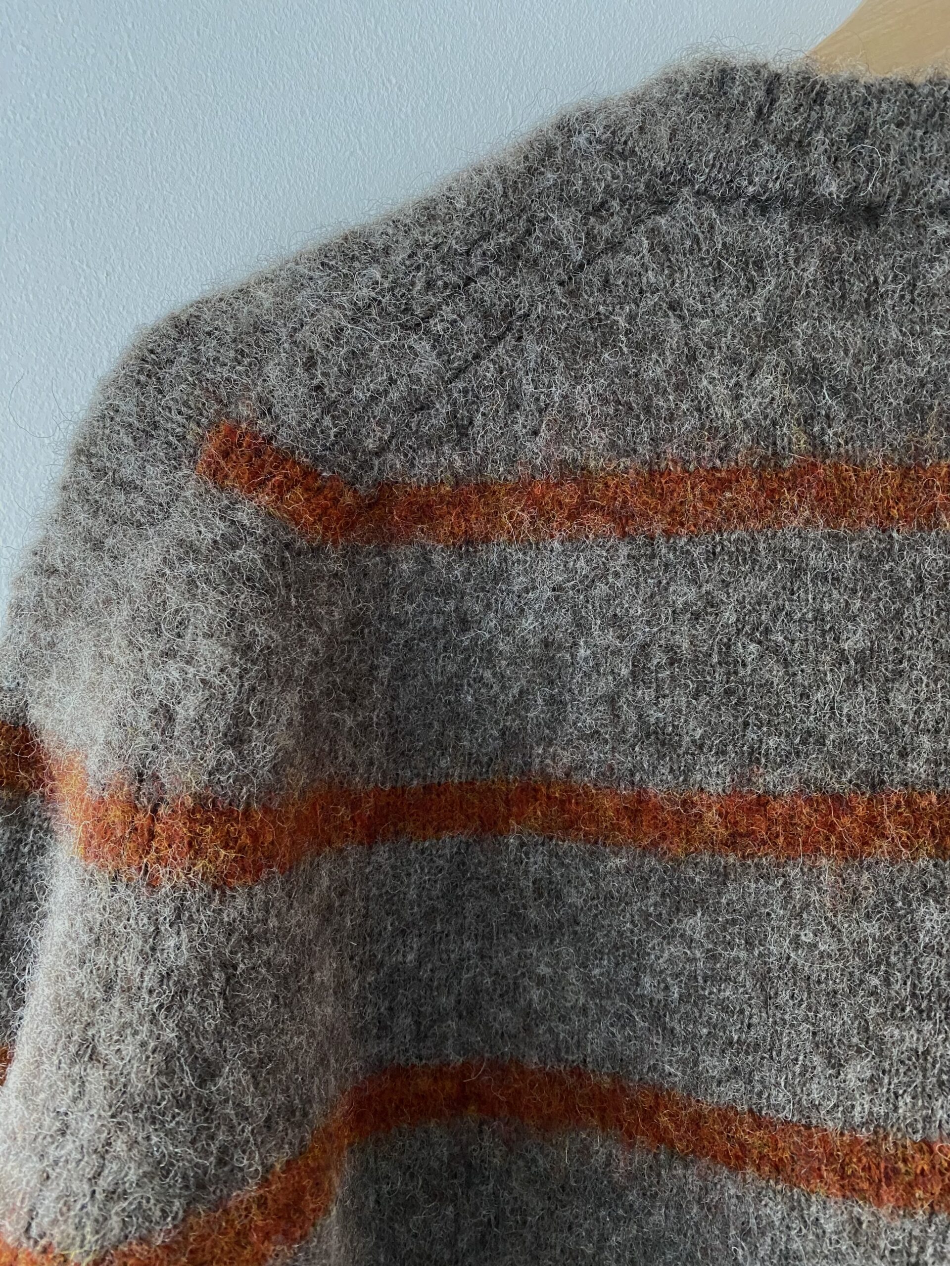 Eliza brushed stripe short cardigan - Image 11