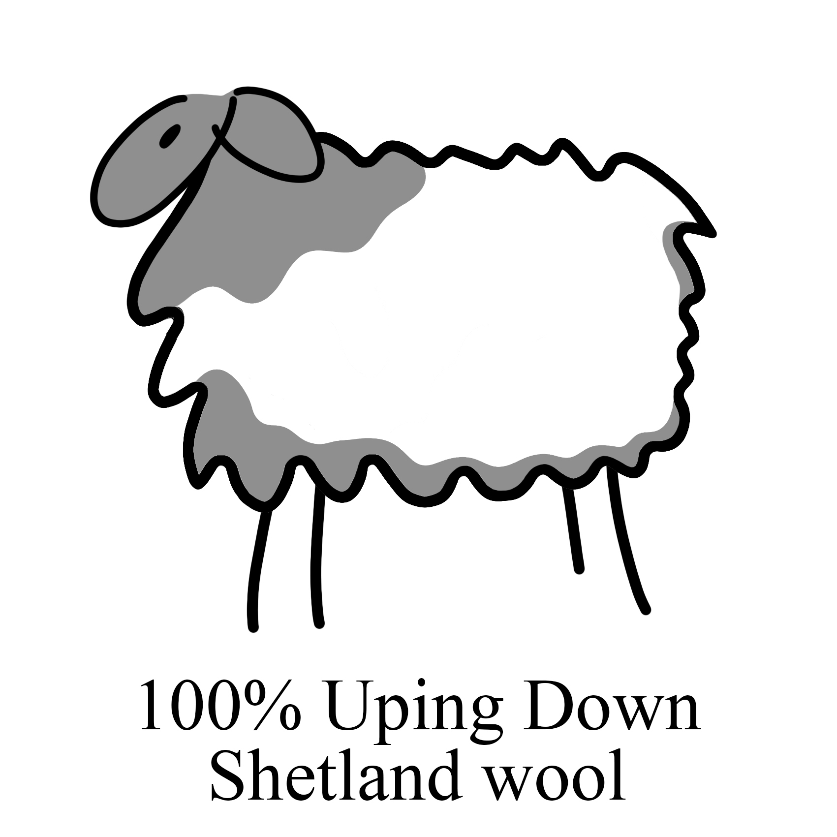 100% Uping Down Shetland wool