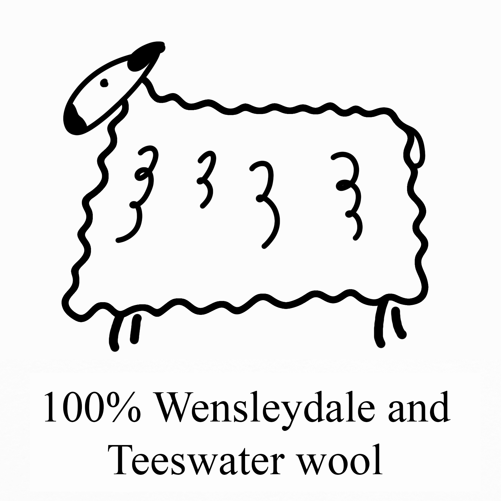 100% Wensleydale and Teeswater wool