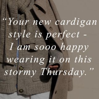 🌜O v e r  t h e  m o o n ! 🌛

With your responses to the new Betty cardigan ❤️

Thanks so much for letting me know too, it means so much to me.

I’ve sold out of some sizes completely but a new delivery is arriving in early December and you can pre-order yours now.

🐑 🇬🇧 British wool, made in England. “Fleece to finished knit in less than 125 miles.”

#charlknits #everyjumpertellsastory #Britishwool #naturalfibres #sustainableknitwear #consciousconsumerism #mindfullymade #cardigan #britishbrand #britishknitwear #madeinBritain #woolcardigan

Thank you xx