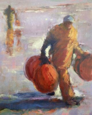 🧡🧡 Working with colour …

“Barry’s Big Red Balls” by @hodgson8363 at @pinkfootgallery in Cley.

Another of my favourite Norfolk artists, Jane Hodgson paints the fishermen and read cutters who work on the North Norfolk coast.

She captures the intent of her subjects with such a sense of joy and with such vibrant colours that her work always inspires me.

🧡 I hope it has the same effect on you!

#starttheweek #norfolkartists #norfolkcoast #fishermen #norfolk #inspiration #orange #painting #norfolkart