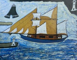 🌊 Calmly sailing into the weekend with Alfred Wallis’ iconic sailing boats ⛵️

Wishing everyone a lovely end to the week!

“The Blue Ship 1928”

#charlknits #fridayart #alfredwallis #nauticalart #britishartists #cornwall