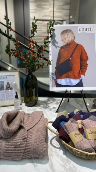 🌟 The Charl pop-up at @johnlewis_oxford is now live!

Come and see me from now until Sunday 13th Oct on the ground floor between the beauty and fashion departments.

🧶 I’ll be happy.to help you with sizing, knitwear care and any questions you have about British wool!

🛍️ I’m also offering free goodie bags with every in-store purchase whilst stock lasts! 

#charlknits #everyjumpertellsastory #WoolMonth #ChooseWool #BritishWool #sustainablefashion #circularfashion #sweaterweather #BritKnits #autumnknitwear #indiepopup #liveevent #shopindie #britishbrand