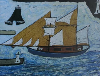 💙 The Blue Ship by Alfred Wallis.

🤎 The inspiration behind this season’s Tobacco colour. Think of heavy cotton canvas, hard wearing sails, honest natural fibres.

🇬🇧 Made in Britain.

#charlknits #britishmanufacturing #sailing #alfredwallis #costalart #britishartists #fridayart